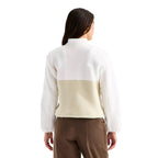 Back view of The North Face Women’s Yumiori ¼ Zip in Desert Stone/White Dune