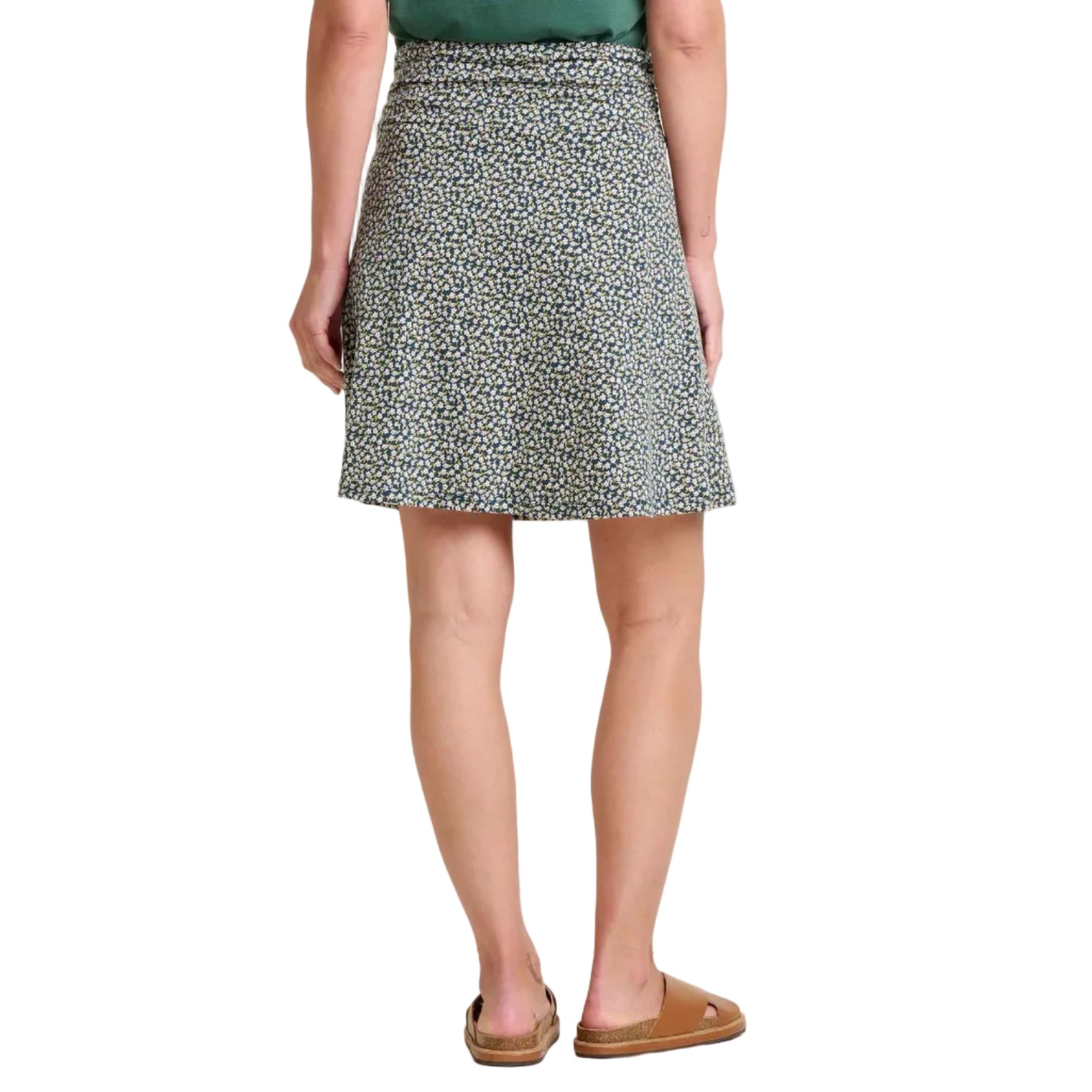 Toad&Co Chaka Skirt in Midnight Print back view