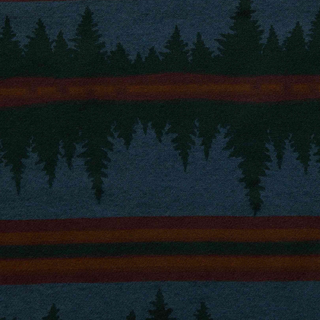 Detail of Toad & Co Men's Pinevale LS Shirt in Midnight Print