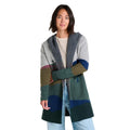 Toad&Co Women's Merino Heartfelt Hoodie in Pelican Pattern, front view
