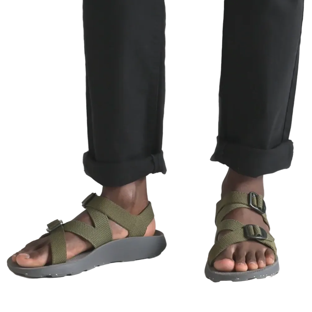 Man wearing the Tread Labs Redway Sandal 