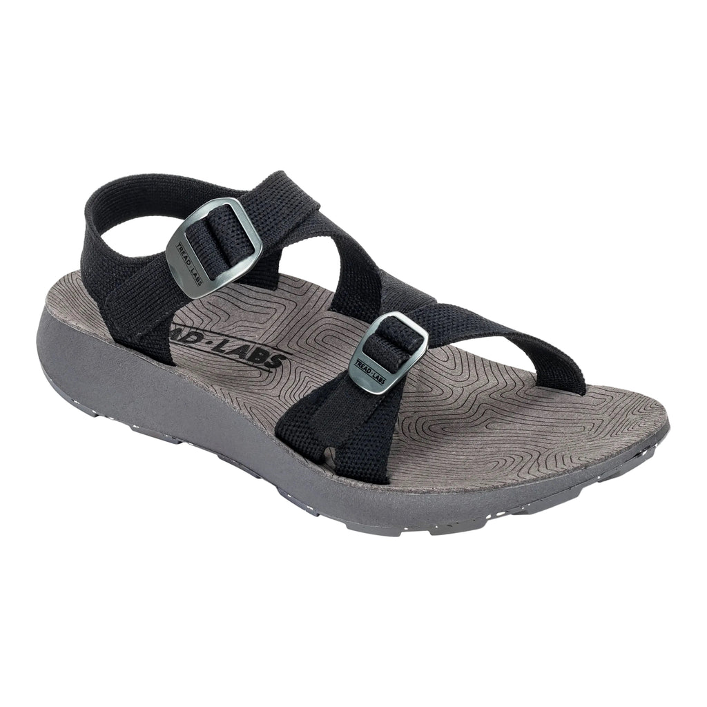 Tread Labs Women’s Redway Sandal in Black front view