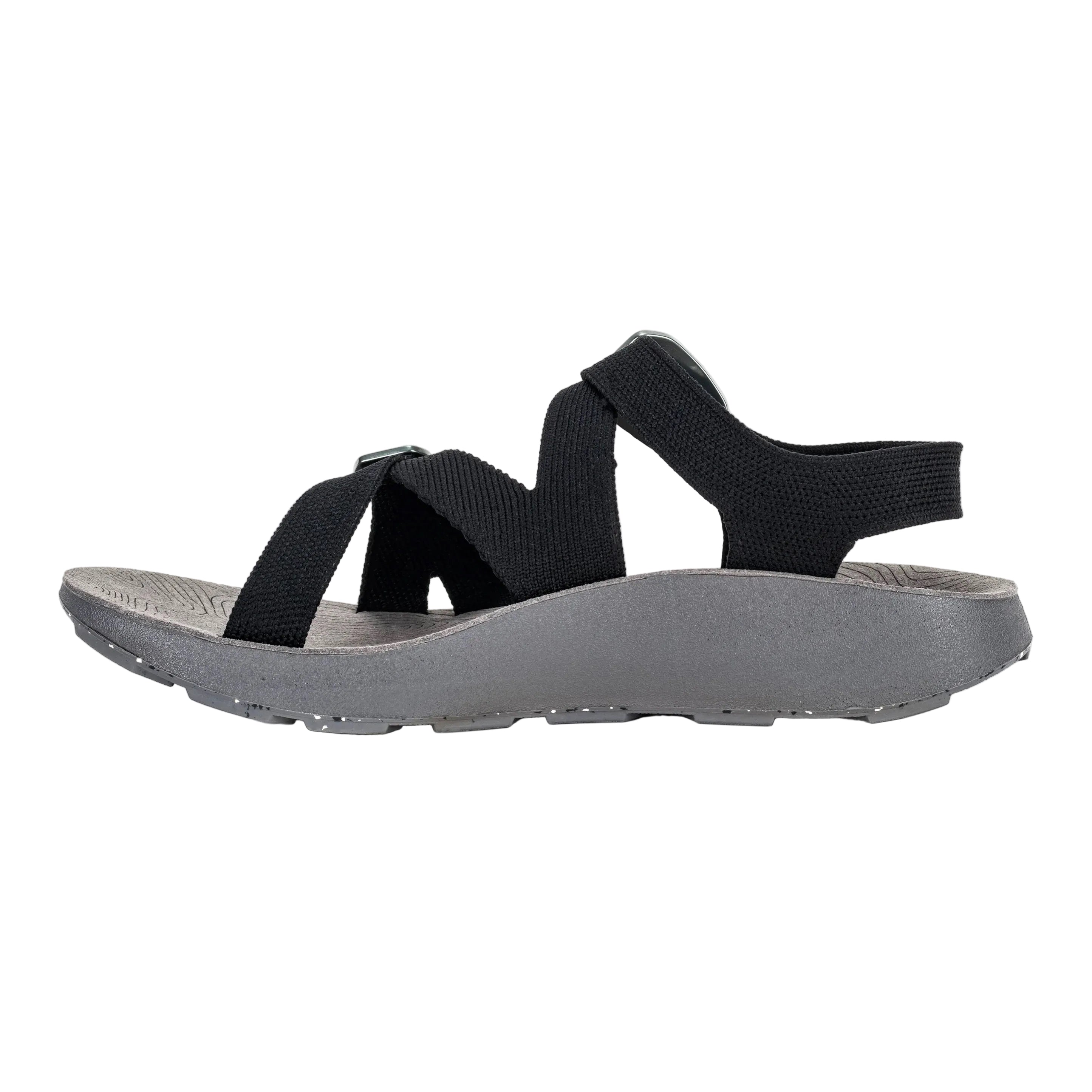 Tread Labs Women’s Redway Sandal in Black side view