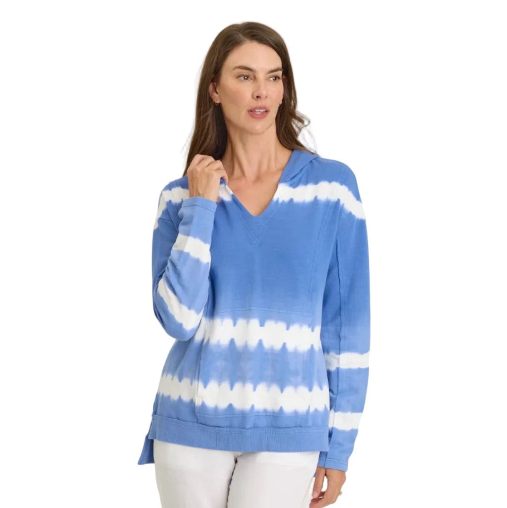 Wearables Luthor Hoodie in Caravel Wash Lakeside front view