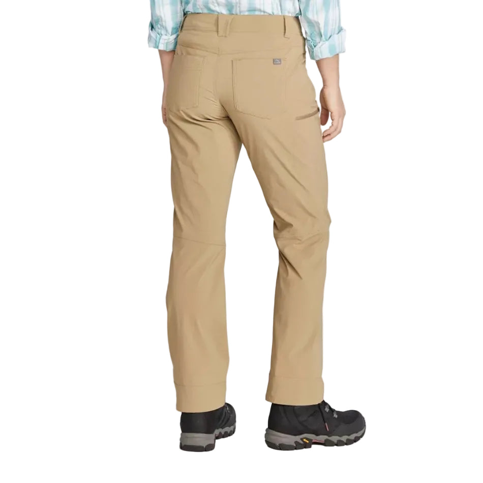 Women's No Fly Zone Mid-Rise Pants in Briar back view