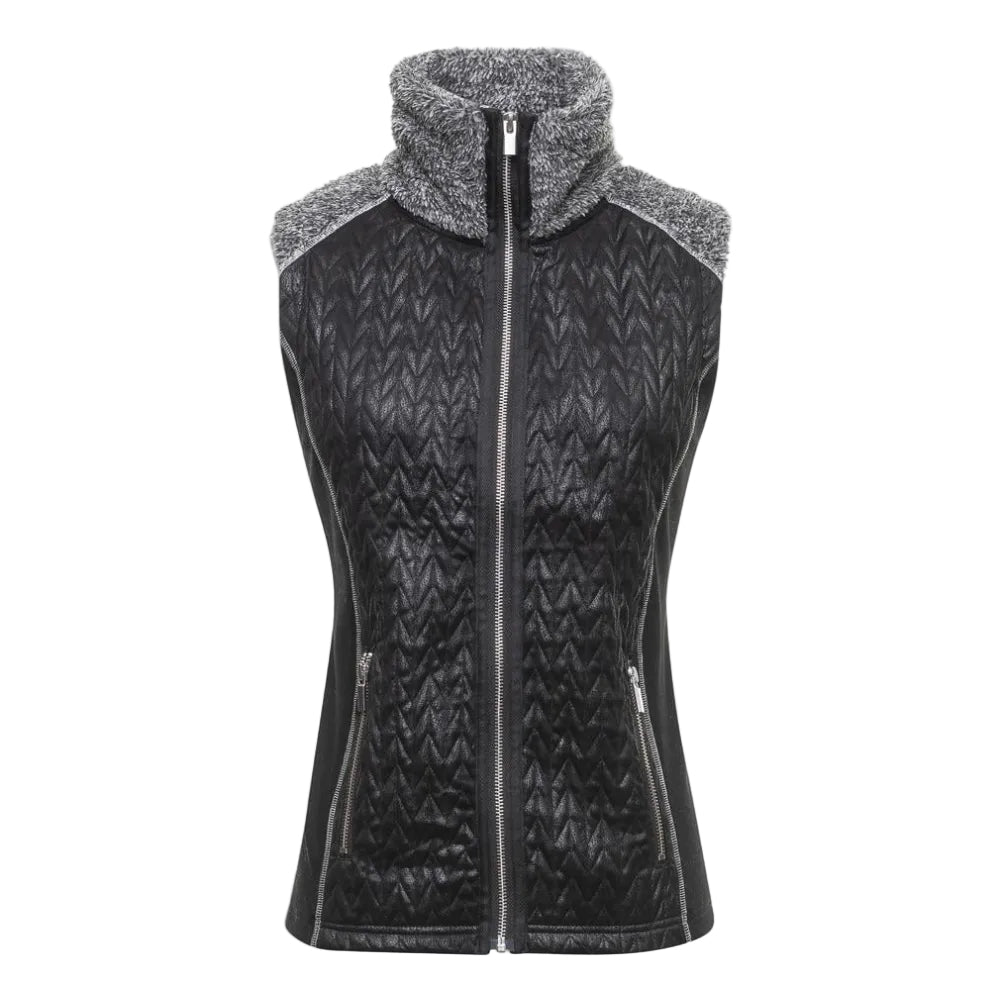 Wooly Bully Women's Fearless Vest in Black front view