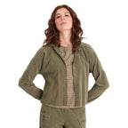 XCVI Kyle Button-Up in Kombu Pigment front view