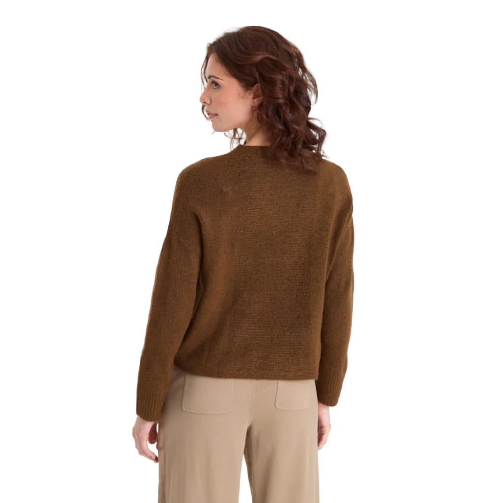 XCVI Madu Sweater Knit in Mocha back view