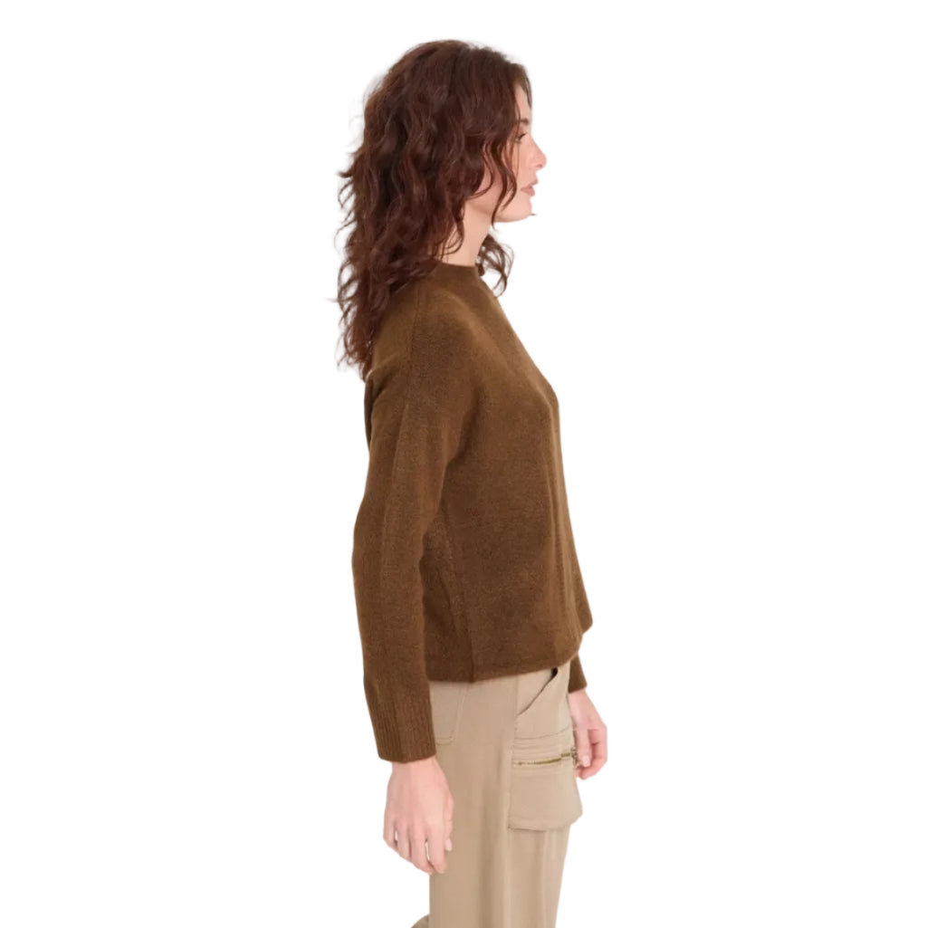 XCVI Madu Sweater Knit in Mocha side view