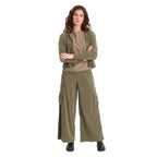 XCVI Nolyn Cargo Pant in Kombu Pigment front view