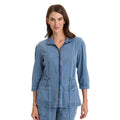 XCVI Women's Jameson Jacket in Pelagic Wash front view