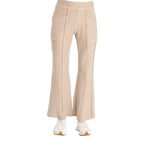 XCVI Women's Lucius Flare Pant in Merino Wool Pigment front view