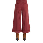 XCVI Women's Nicolene Crop Pant in Twinberry back view