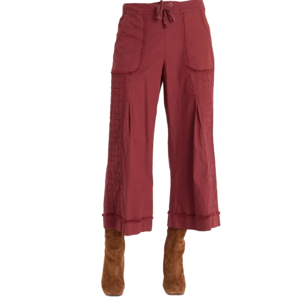 XCVI Women's Nicolene Crop Pant in Twinberry front view