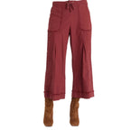 XCVI Women's Nicolene Crop Pant in Twinberry front view